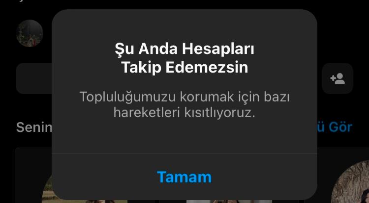 Instagram Şu Anda Hesapları Takip Edemezsin Hatası ve Çözümü